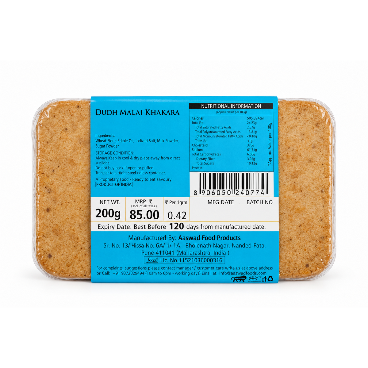 Dudh Malai Khakra (200 gm)
