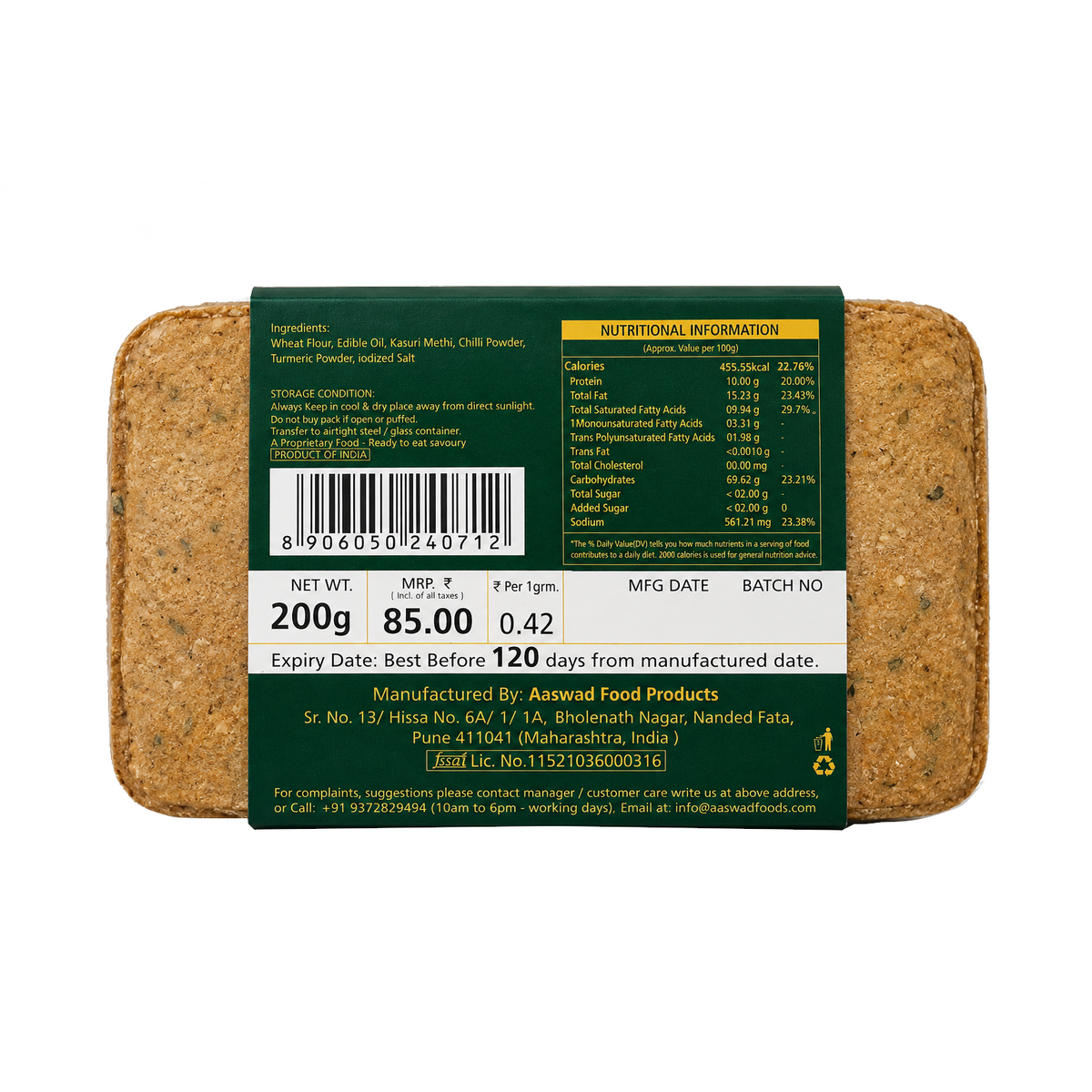 Methi Khakra (200 gm)